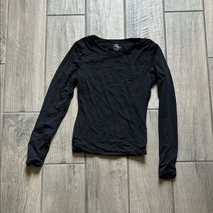 Elegant Black Long Sleeve Tee